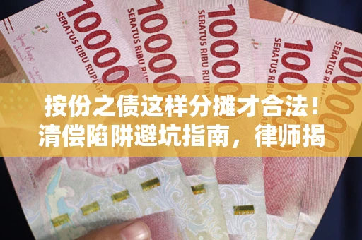 武汉按份之债这样分摊才合法！清偿陷阱避坑指南，律师揭秘关键条款