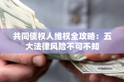 武汉共同债权人维权全攻略：五大法律风险不可不知