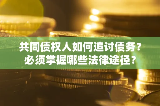 武汉共同债权人如何追讨债务？必须掌握哪些法律途径？