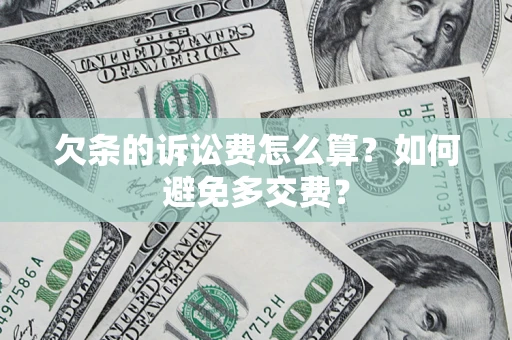 武汉欠条的诉讼费怎么算？如何避免多交费？