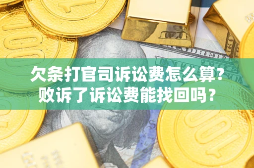 武汉欠条打官司诉讼费怎么算？败诉了诉讼费能找回吗？