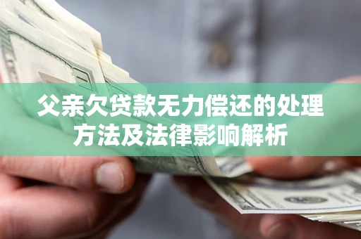 武汉父亲欠贷款无力偿还的处理方法及法律影响解析