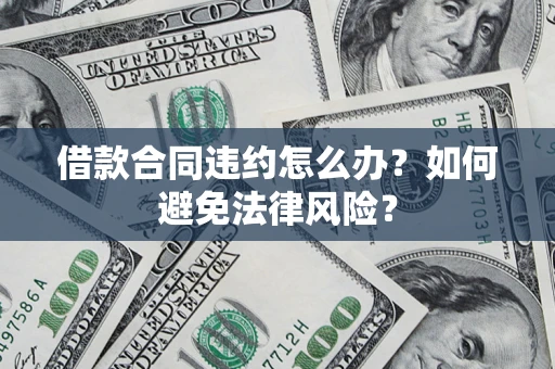 武汉借款合同违约怎么办？如何避免法律风险？
