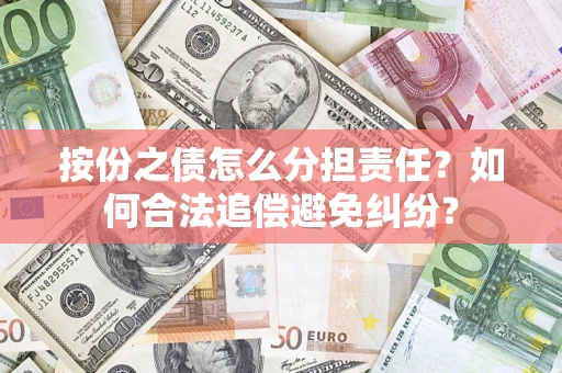 武汉按份之债怎么分担责任？如何合法追偿避免纠纷？