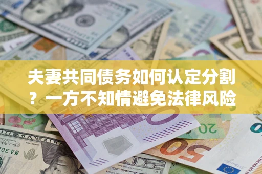 武汉夫妻共同债务如何认定分割？一方不知情避免法律风险必看！